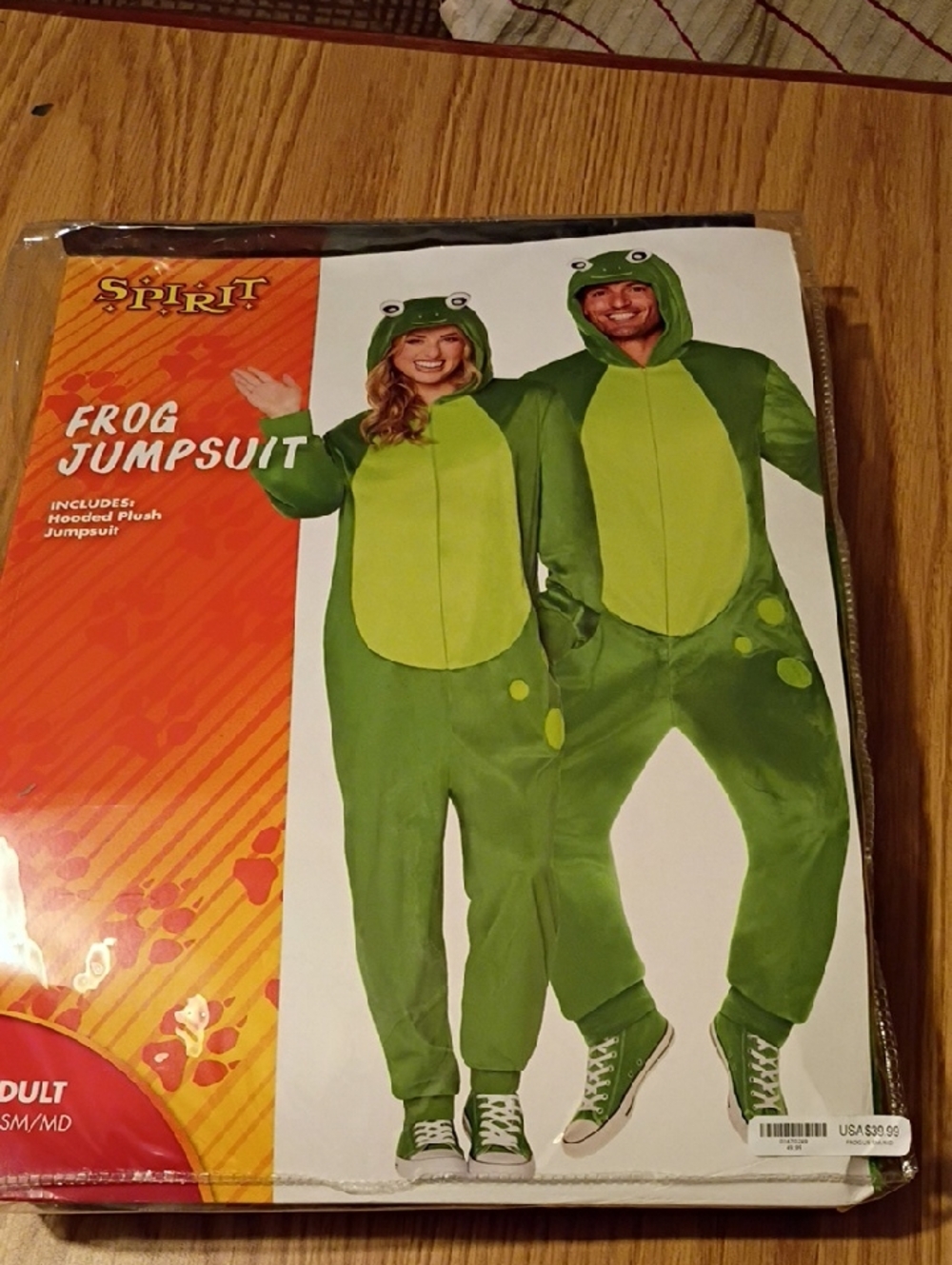 Spirit Green Plush Frog Jumpsuit Costume